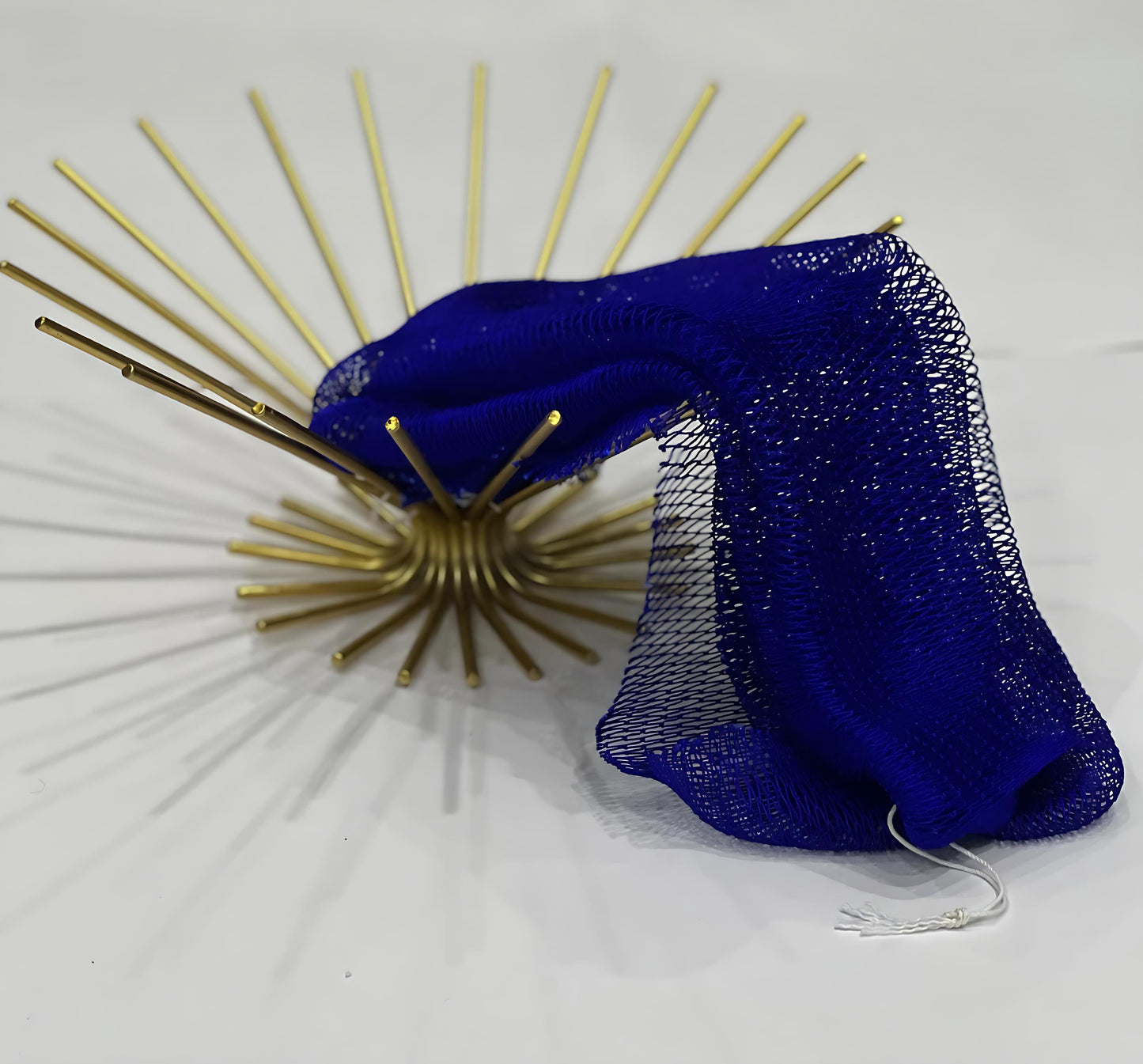 Handmade African exfoliating net in vibrant color – nylon sponge